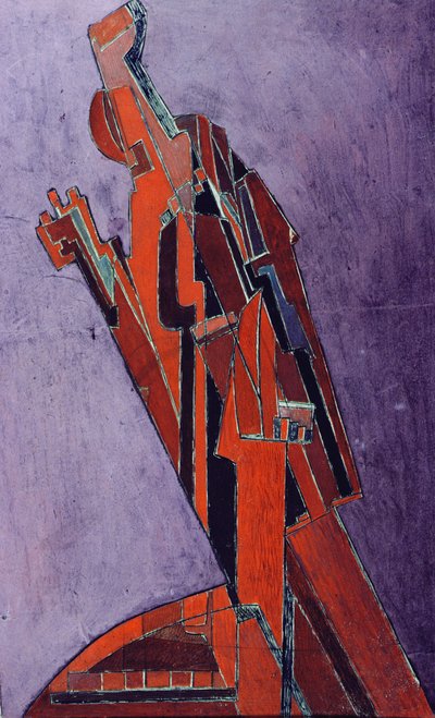 Figurenstudie - Ontwerp voor Beeldhouwwerk door Lawrence Atkinson