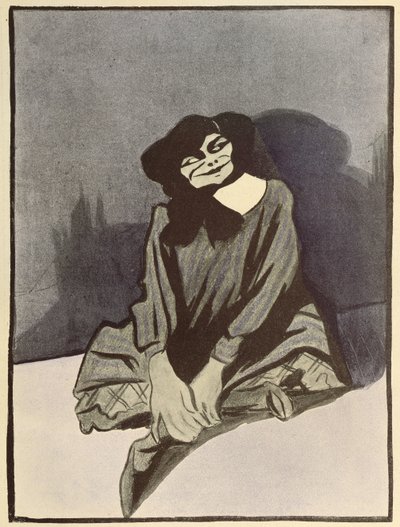 Karikatuur van Colette, uit 