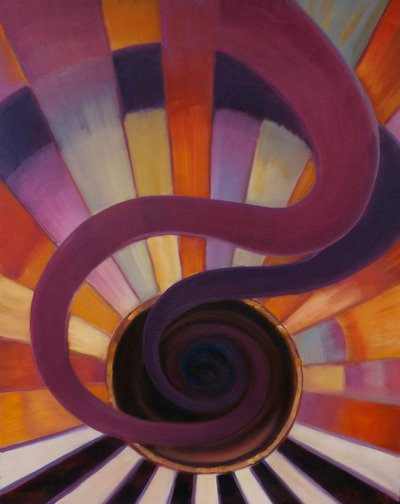 Jazz 2 2012 (olieverf op doek) Abstract, muziek door Lee Campbell