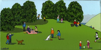 Picknick op de heuvel door Lee Sellers