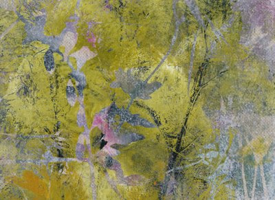 Abstract groen gebladerte door Lena Ru
