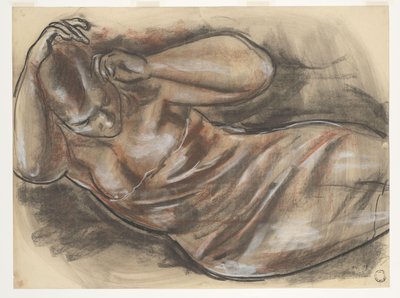 Liggend Naakt door Leo Gestel (signed by artist)