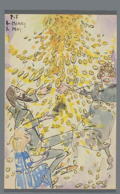 Postkarte an Jan Ponstijn door Leo Gestel