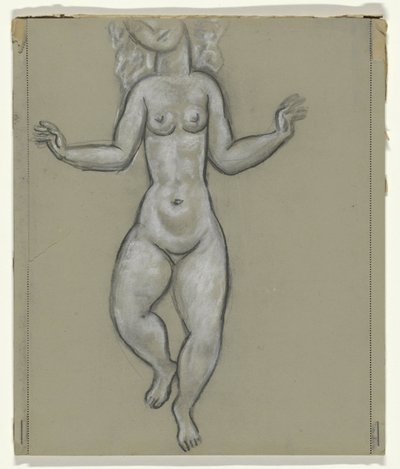 Dansende naakte vrouw door Leo Gestel