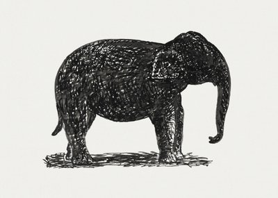 Elephant (ca. 1891–1941) door Leo Gestel