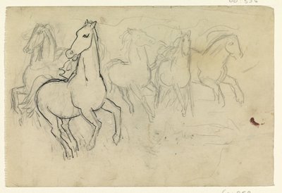 Galopperende paarden door Leo Gestel