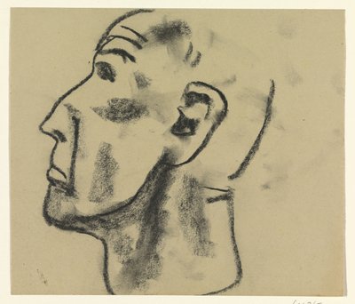 Mannenhoofd door Leo Gestel