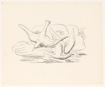 Twee zeemeeuwen door Leo Gestel