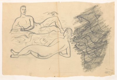Vijf paarden door Leo Gestel