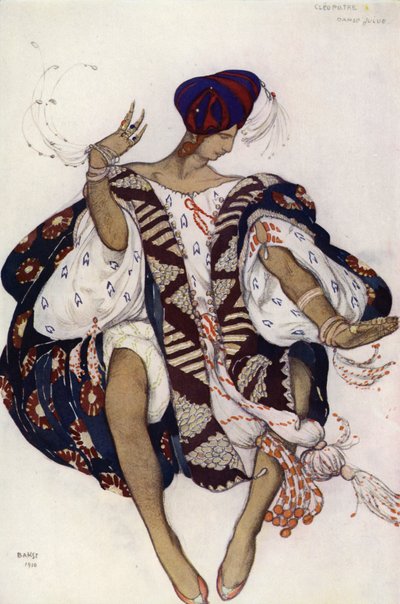 Joodse Dans, voor het ballet Cleopatra door Leon (after) Bakst