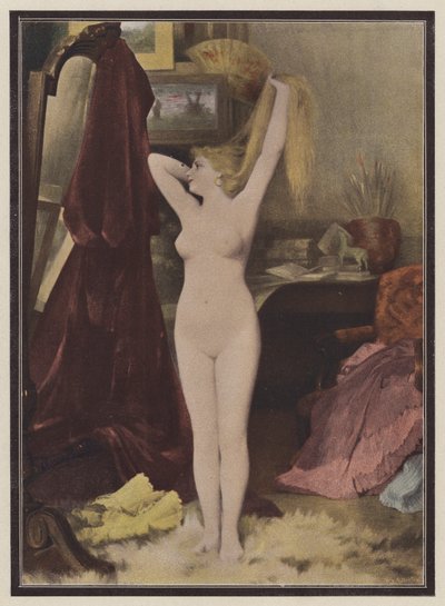 Het model door Leon Auguste Cesar Hodebert