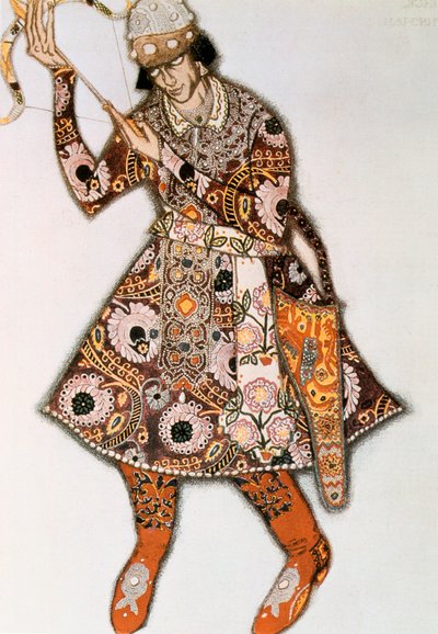 Kostuumontwerp voor een ballet van Igor Stravinsky, 1913 door Leon Bakst