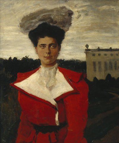 Portret van Groothertogin Elena Vladimirovna van Rusland 1882-1957 door Leon Bakst