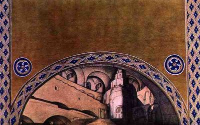 Scenografie voor de Martelaar van St. Sebastian door Leon Bakst