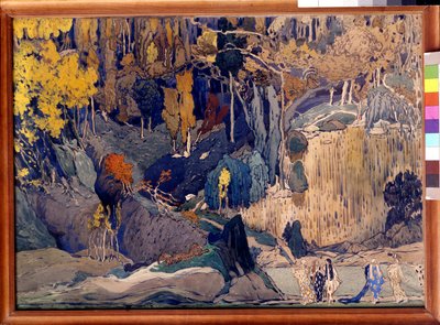 Decorontwerp voor "Prelude to the Afternoon of a Faun" door Leon Bakst