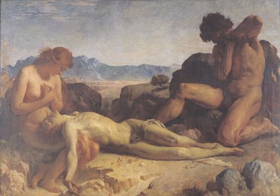 Adam en Eva vinden het lichaam van Abel door Leon Joseph Florentin Bonnat