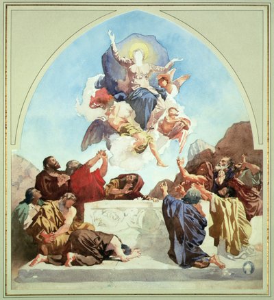 Studie voor De Hemelvaart van de Maagd door Leon Joseph Florentin Bonnat