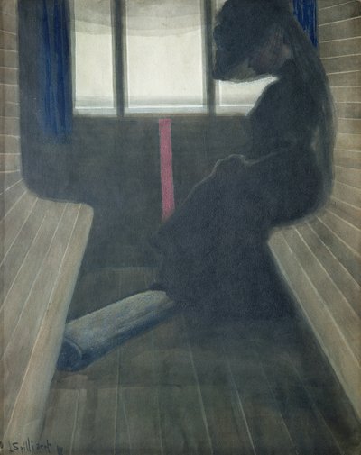 De vrouw in de trein, De weduwe door Leon Spilliaert