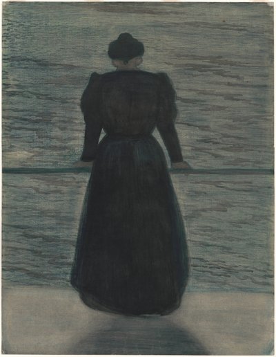 Vrouw aan zee door Leon Spilliaert