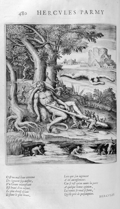 Volgens de Griekse mythologie ontmoetten Pygmeeën ooit Heracle door Leonard Gaultier