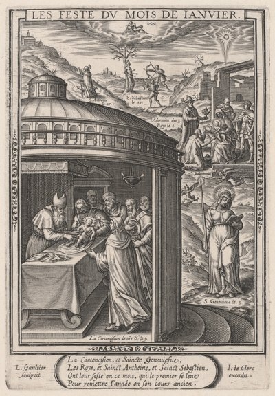De feesten van januari (Januari: de besnijdenis) door Leonard Gaultier