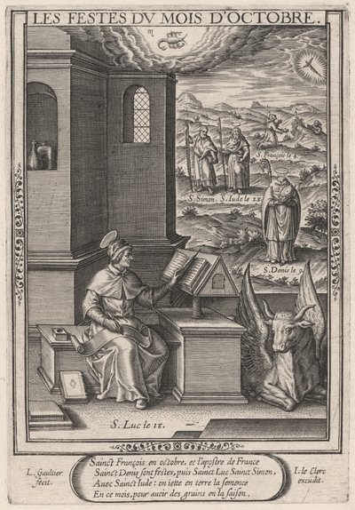 De Feesten van de Maand Oktober (Oktober: Sint Lucas) door Leonard Gaultier