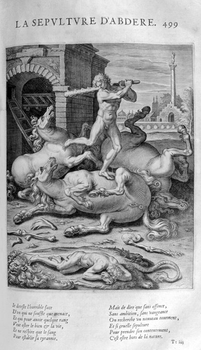 De Begrafenis van Abdère, 1615 door Leonard Gaultier