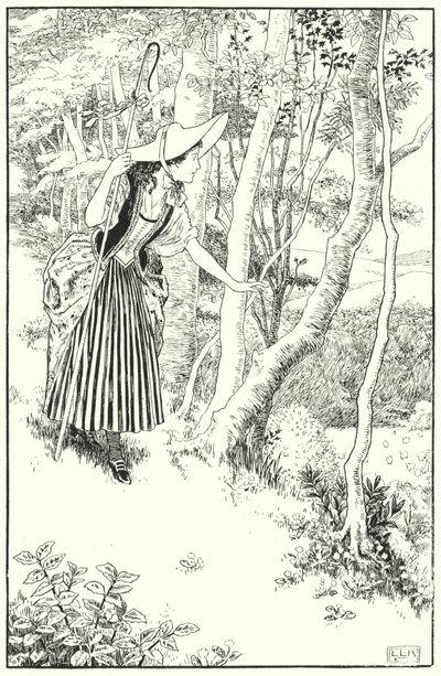 Klein Bo-Peep door Leonard Leslie Brooke