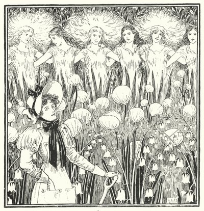 Meesteres Mary, heel anders, hoe groeit je tuin (gravure) door Leonard Leslie Brooke