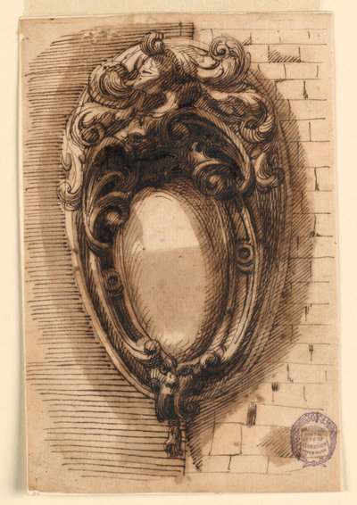 Ontwerp voor een Wapenschild door Leonardo Scaglia