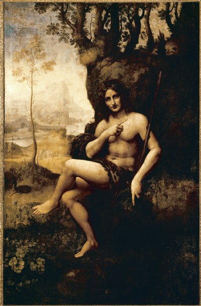 Bacchus door Leonardo da (studio of) Vinci