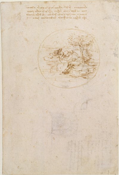 Allegorie op de trouw van de hagedis door Leonardo da Vinci