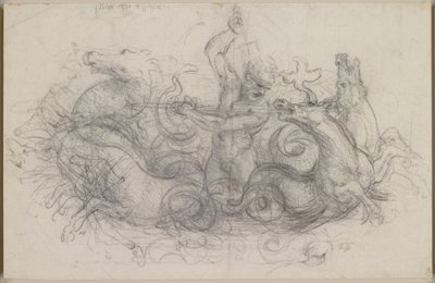Leonardo da Vinci - Neptunus, ca. 1504-5 door Leonardo da Vinci