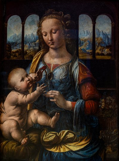Madonna van de Anjer door Leonardo da Vinci