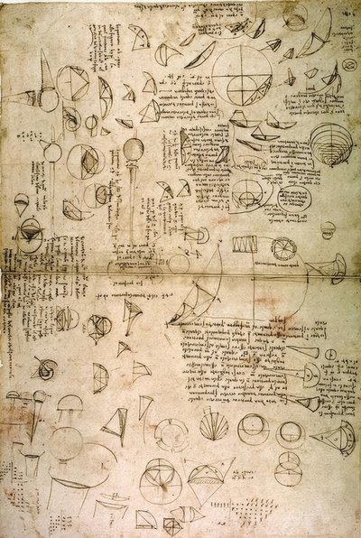 Kwadratuur van de cirkel door Leonardo da Vinci