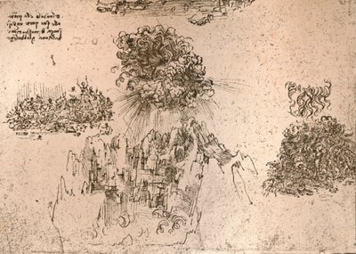 Weergave van natuurlijke fenomenen, c1472-c1519 1883 door Leonardo da Vinci
