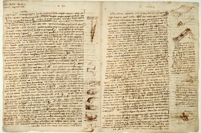 Het Codex Hammer of Codex Leicester, 1508-12 door Leonardo da Vinci
