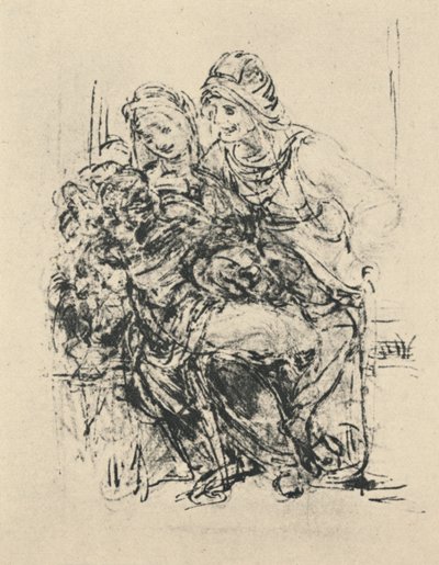 Maagd en Kind met St. Anne, ca. 1480, 1945 door Leonardo da Vinci