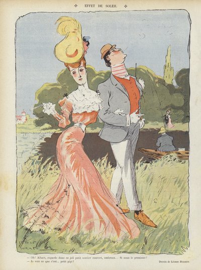 Illustratie voor Le Rire door Leonce Burret