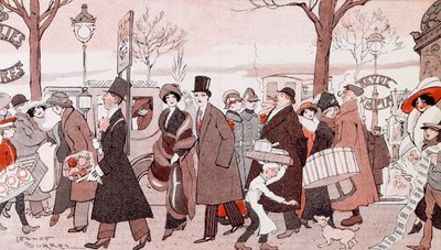 De boulevard, door Leonce Burret door Leonce Burret