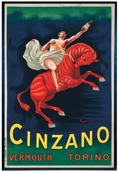 Cinzano Vermouth Torino, 1910 door Leonetto Cappiello