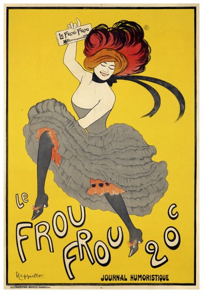 Le Frou-Frou (1899) inaugurele uitgave door Leonetto Cappiello