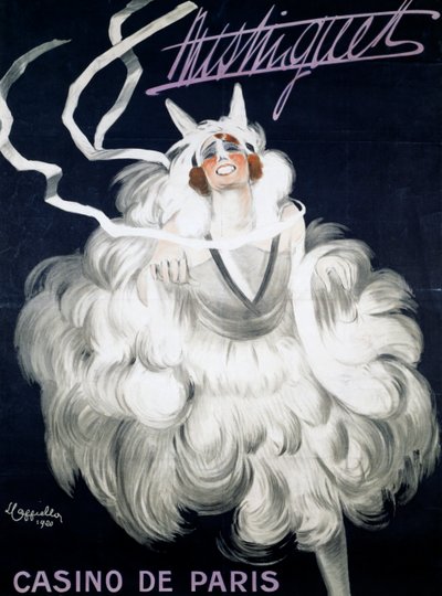 Mistinguett (1872-1956) in Casino de Paris door Leonetto Cappiello