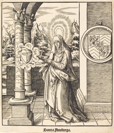 Sint Amelberga door Leonhard Beck