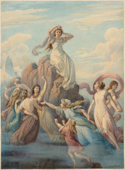 Berglied naar Friedrich Schiller, 1881 door Leopold Bode