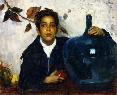 Jongen met een Grote Fles door Leopoldo Romañach