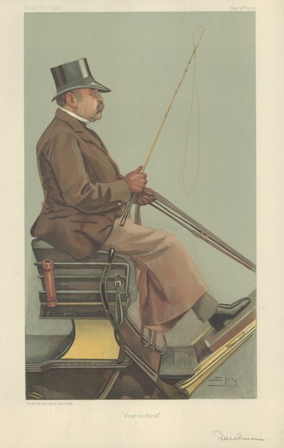 Baron Adolph Wilhelm Deichmann door Leslie Matthew Ward