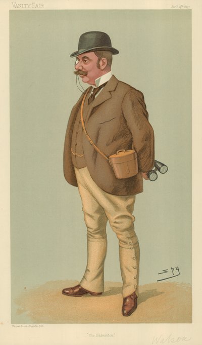 Mr Alfred Edward Thomas Watson, Vanity Fair cartoon door Leslie Matthew Ward