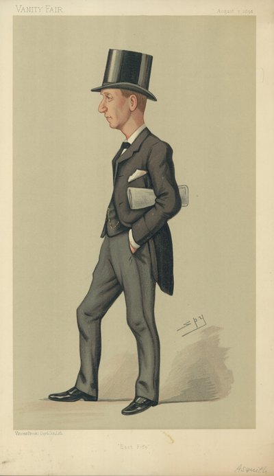 De heer Right Hon Herbert Henry Asquith door Leslie Matthew Ward
