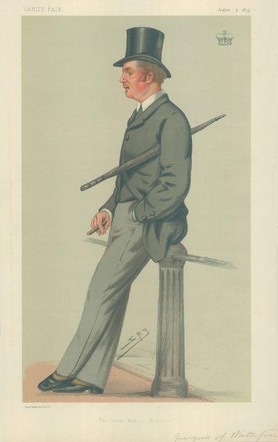De markies van Waterford, De grote man van Waterford, 9 augustus 1879, Vanity Fair cartoon door Leslie Matthew Ward